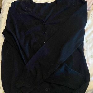 Black cardigan